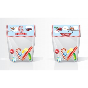 Planes - Foldover Treat Bag Tags 